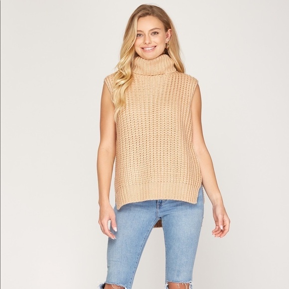 Sweaters - #65 Tara Turtleneck Sweater Vest